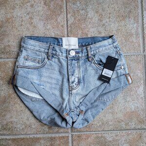 NWT One Teaspoon Bandits - Low Waist Cut Off Denim Shorts in Hendrixe - Size 24
